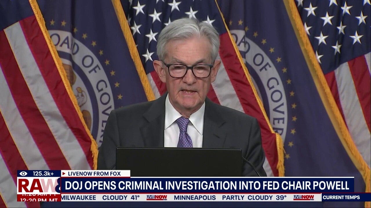 Fed Chair Jerome Powell under criminal investigation