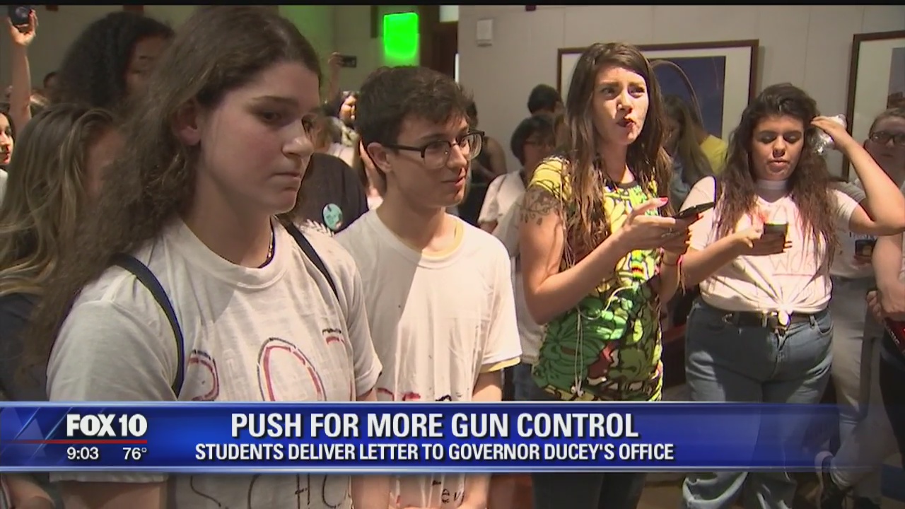 High school students push for gun reforms with gatherings at schools and state capitol