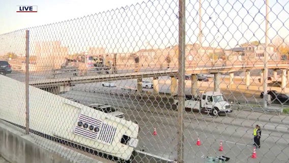 Crash pushes Houston METRO bus off overpass