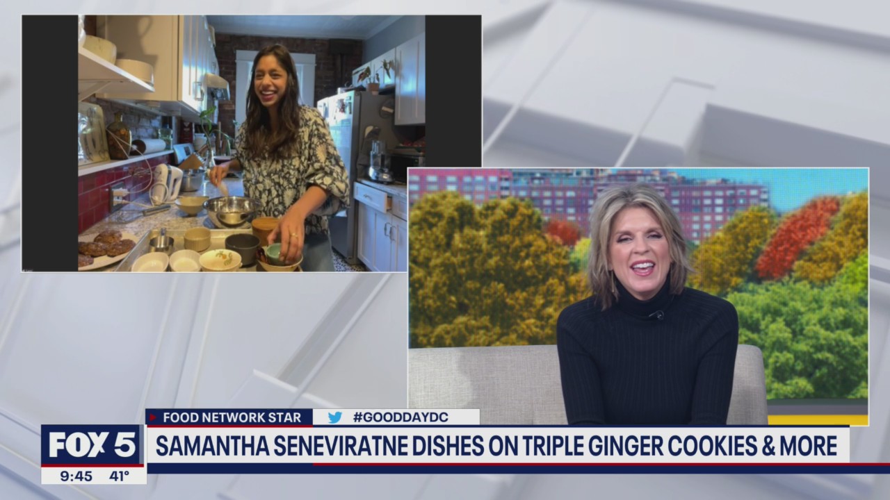 Food Network star Samantha Seneviratne dishes on triple ginger cookies and more!
