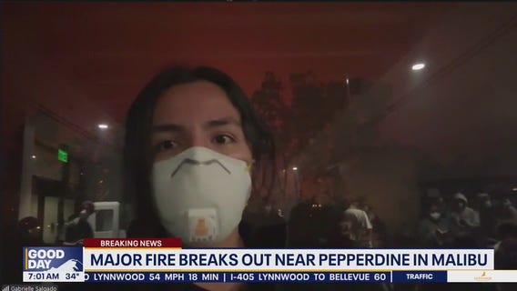 Pepperdine students shelter in place as major CA fire breaks out
