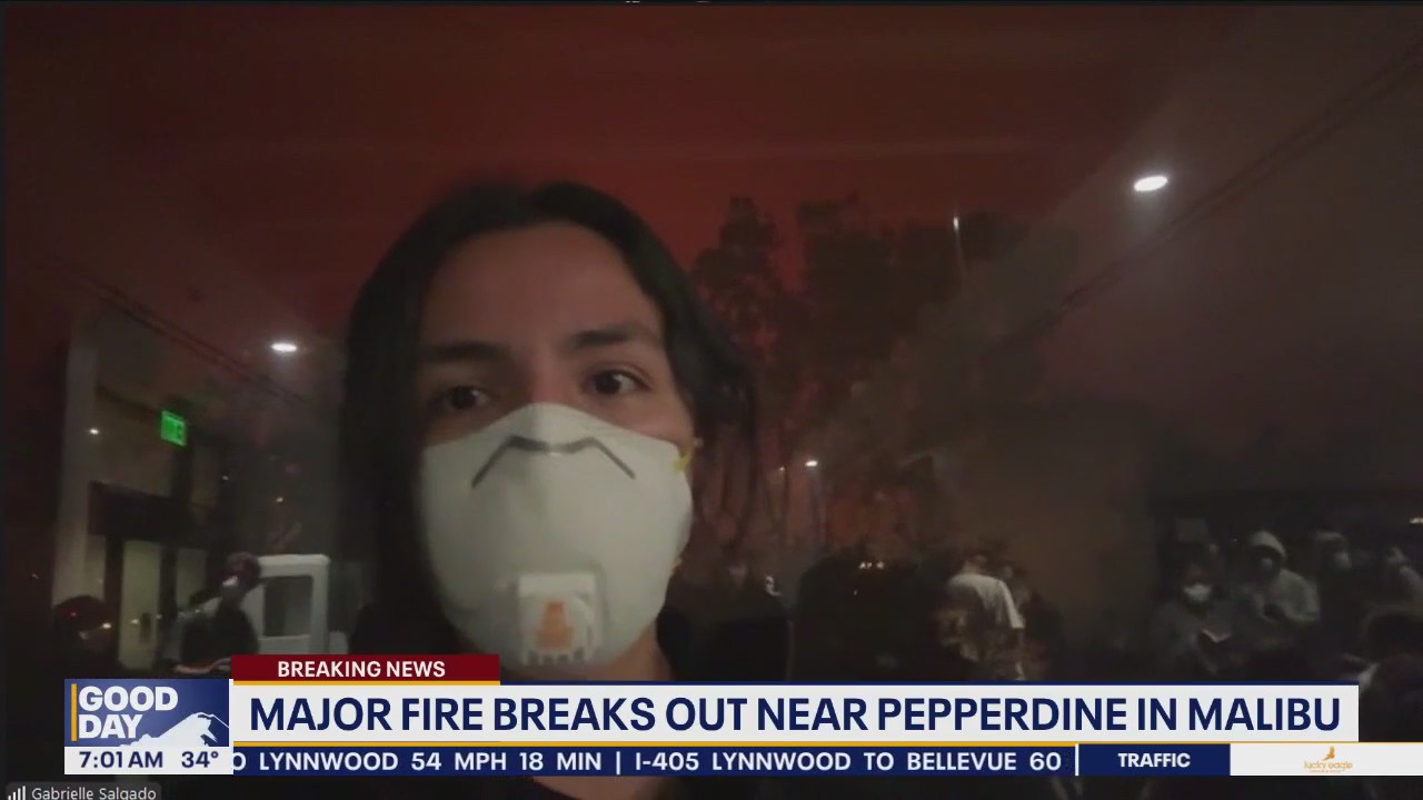 Pepperdine students shelter in place as major CA fire breaks out