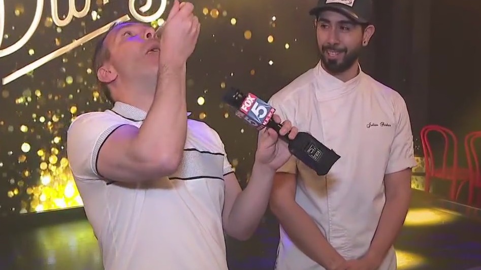 Damsel chef  shows off food