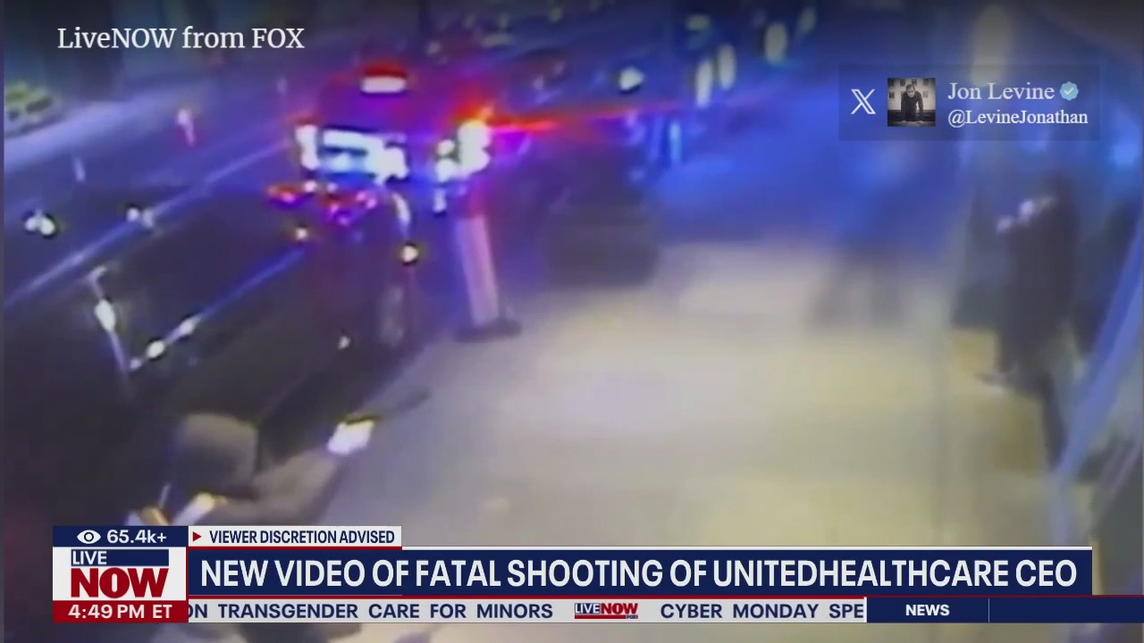 UnitedHealthcare CEO killed: Surveillance footage