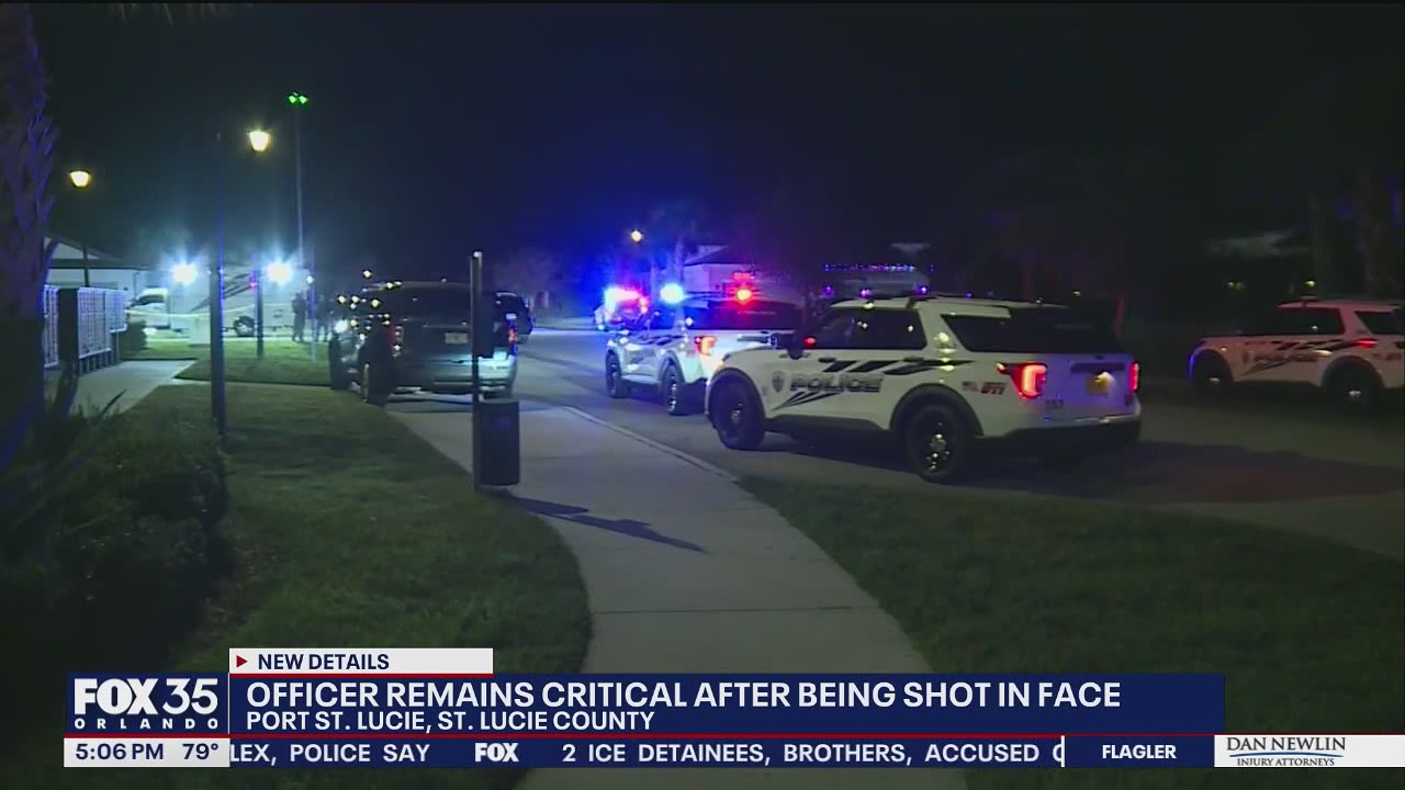 St. Port Lucie officer shot, in 'critical' condition