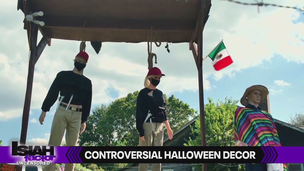 Houston Homeowner speaks out after his Halloween decor is called controversial