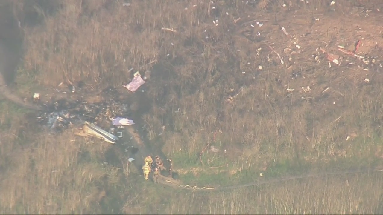 NTSB mapping scene of Kobe Bryant copter crash