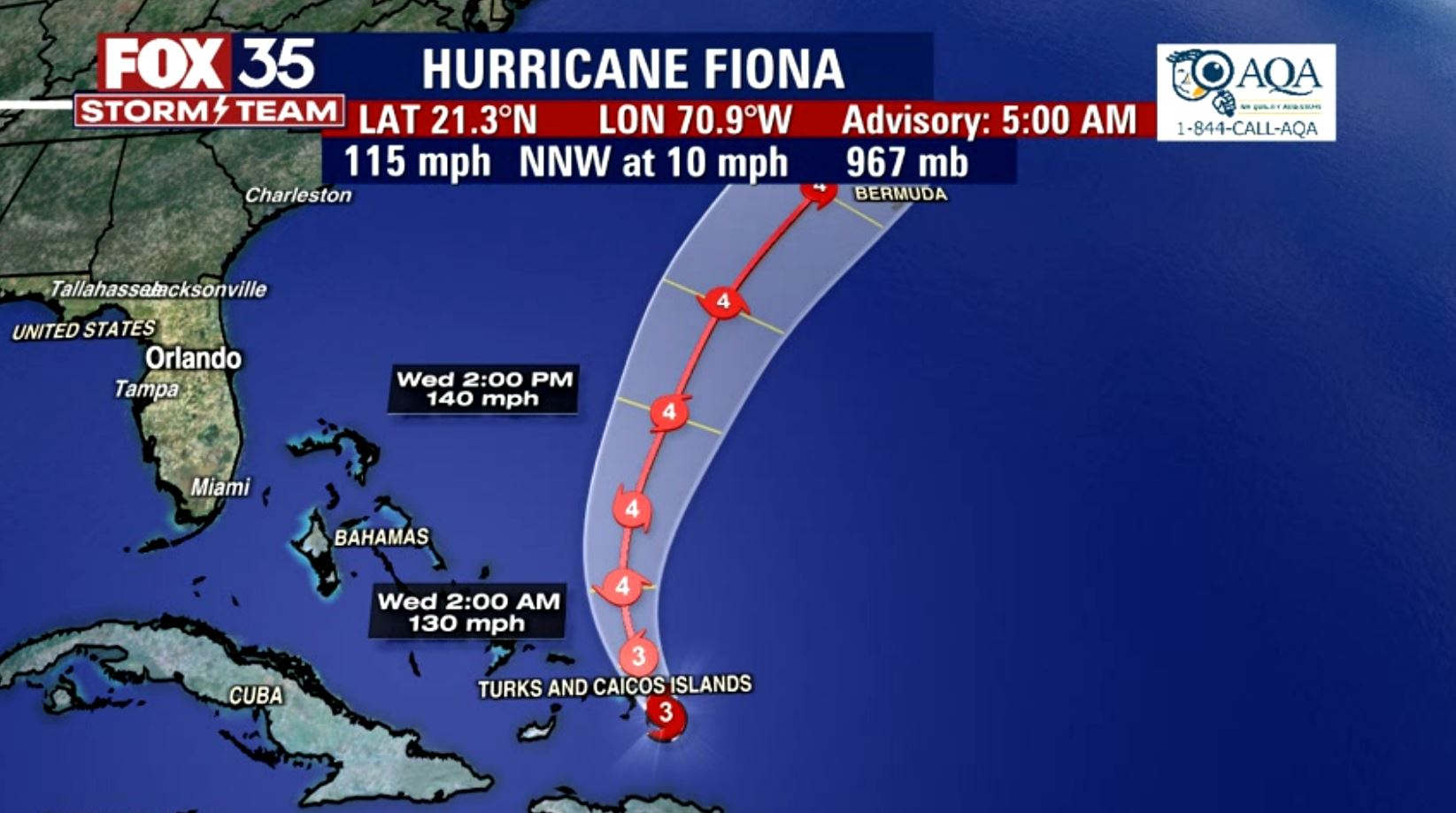 Fiona strengthens into major Cat 3 hurricane