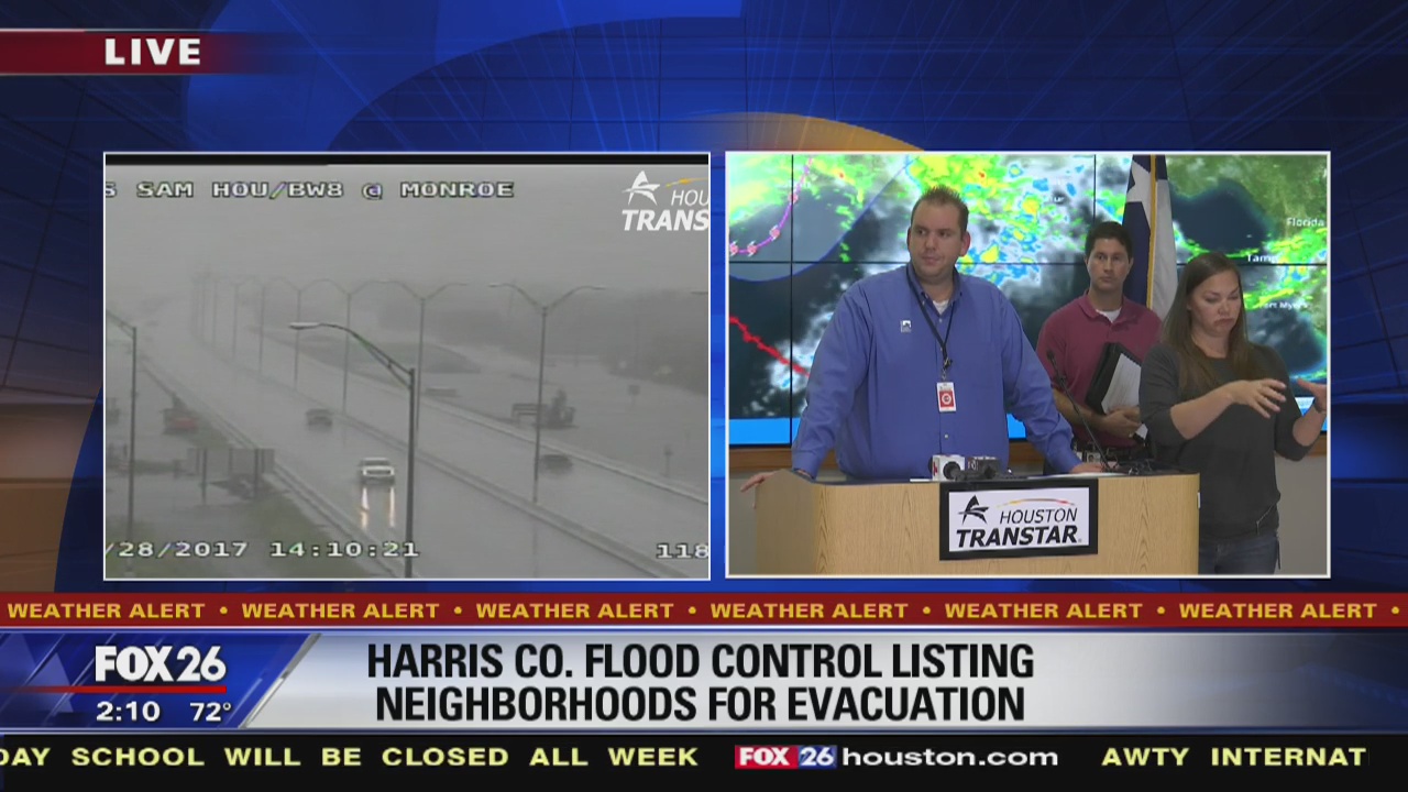 Neighborhoods affected by reservoir releases