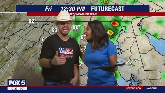 Fans help FOX 5 with the forecast!