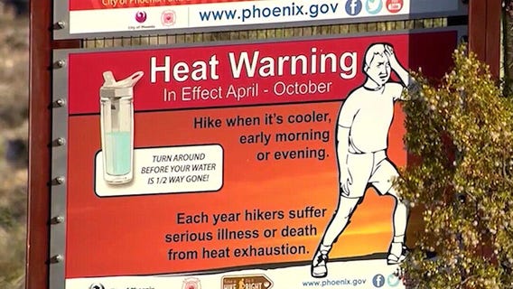 Phoenix hiking trails closed during extreme heat