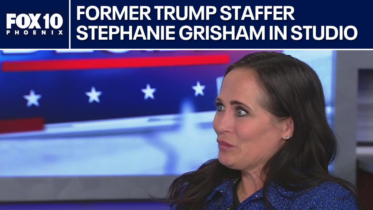 Former Trump staffer Stephanie Grisham in studio