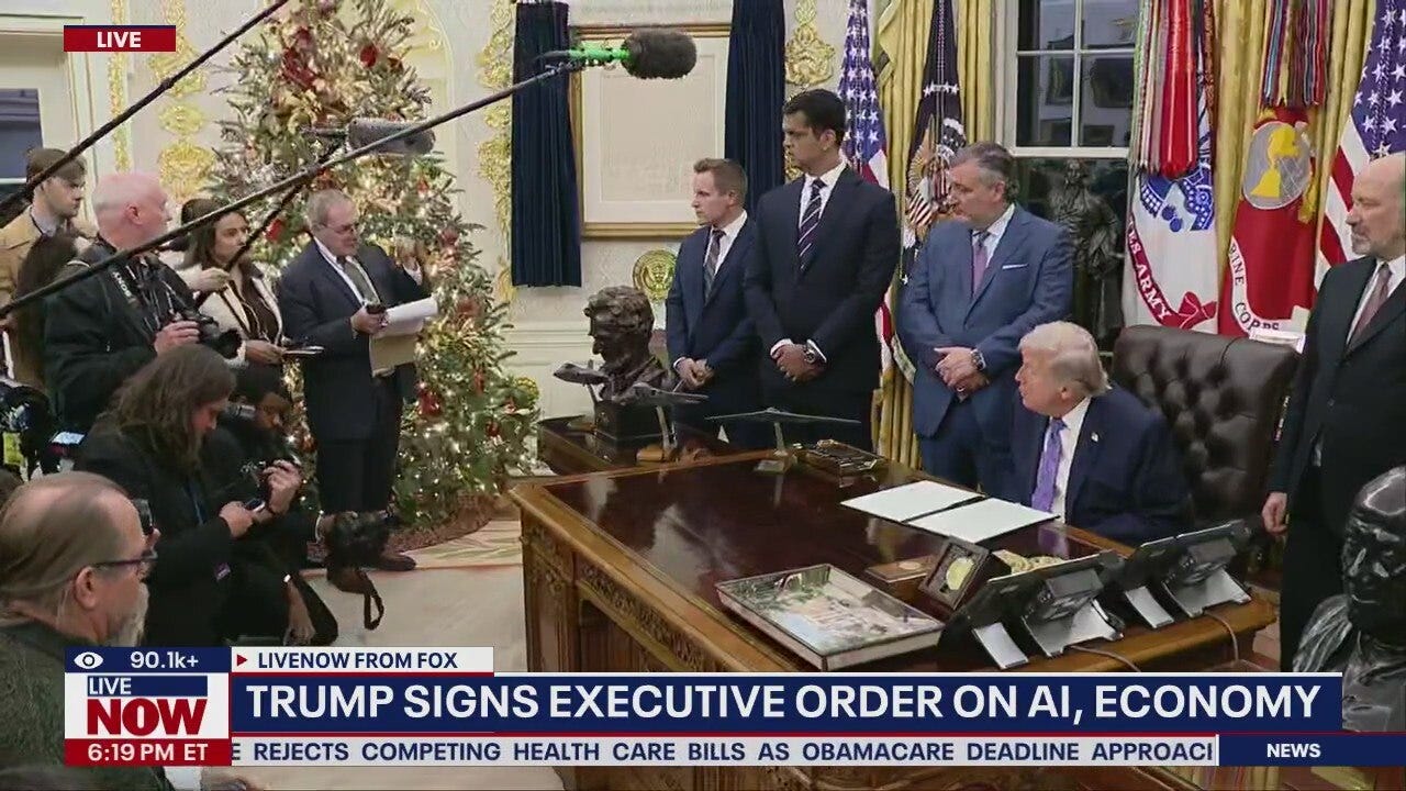 President Trump signs executive orders in Oval Office
