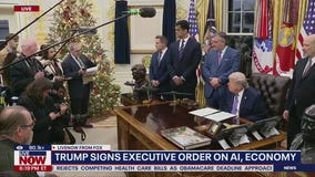 President Trump signs executive orders in Oval Office