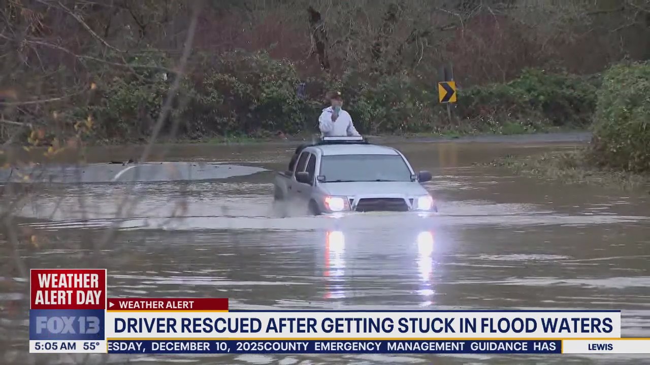 WA officials: Don't drive over flood waters