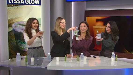 Lyssa Glow ube collagen matcha