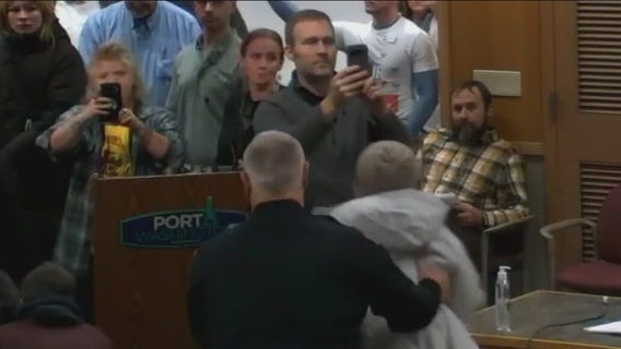 3 arrested over data center in Port Washington meeting