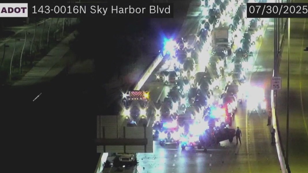 Wrong-way crash near Sky Harbor Airport, driver arrested | FOX 10 Phoenix