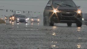 Winter storm leaves wet, slushy streets