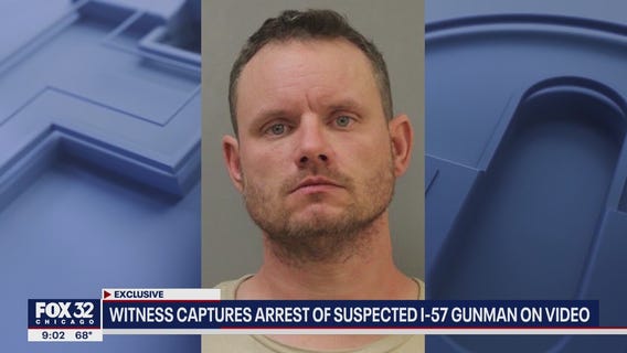 Caught on camera: Witness captures arrest of suspected I-57 gunman on video