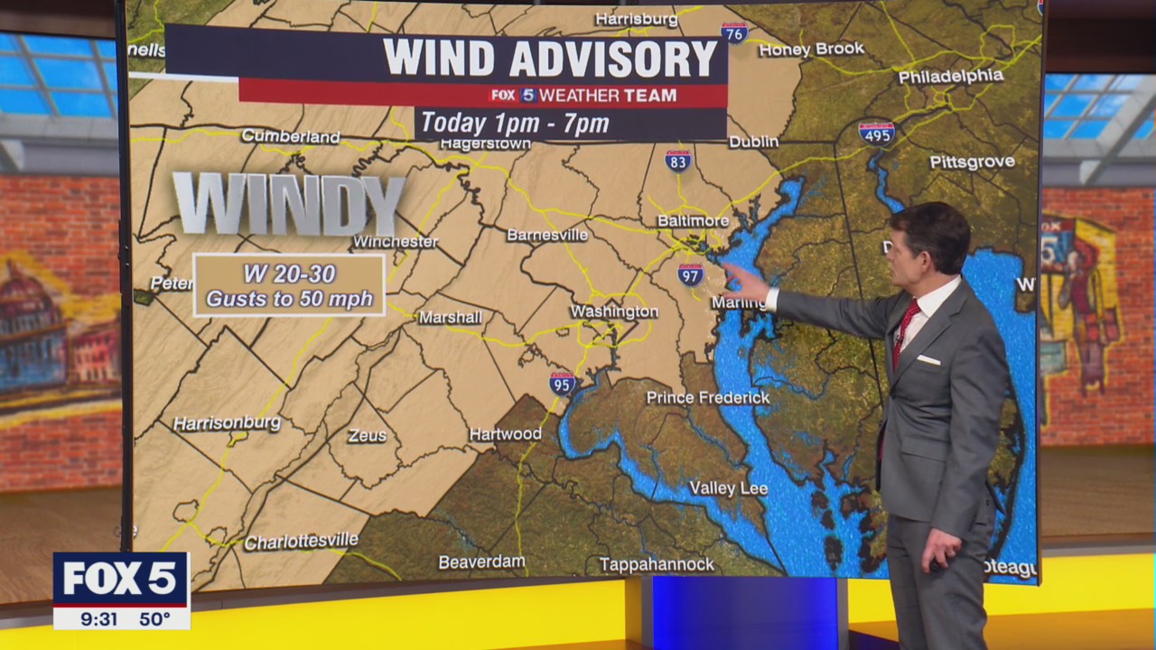 FOX 5 Weather forecast for Tuesday, February 21