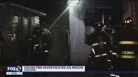Oakland house fire investigated as arson