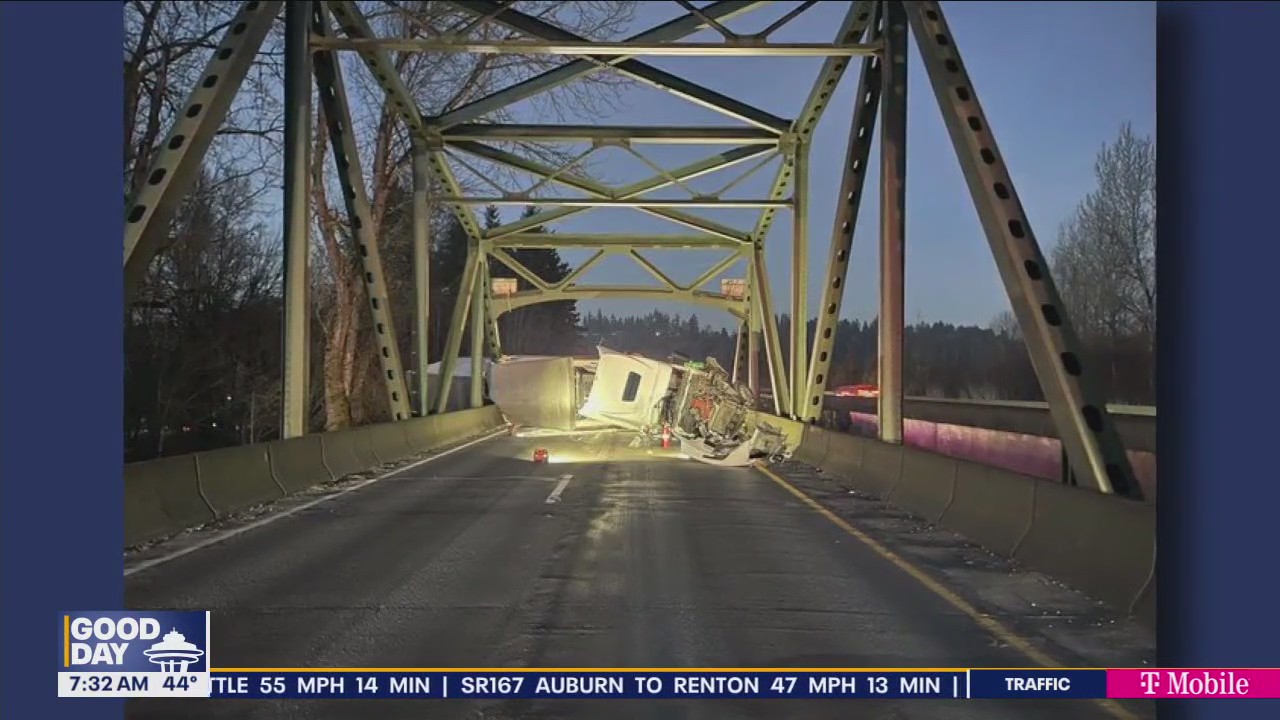 EB Hwy 18 in Auburn blocked after semi-truck crash