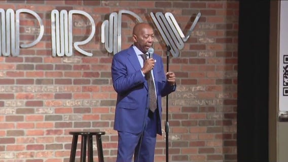 Houston's mayor performing stand-up comedy