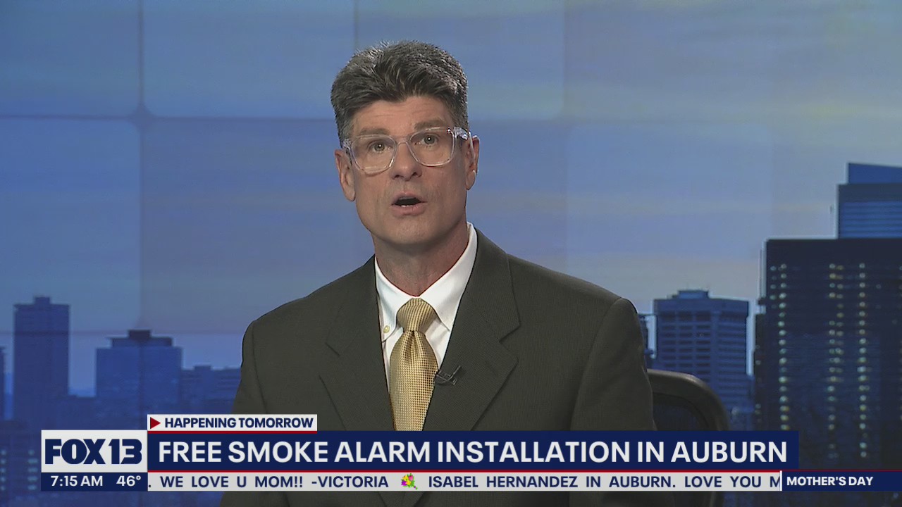 Free smoke alarm installation in Auburn