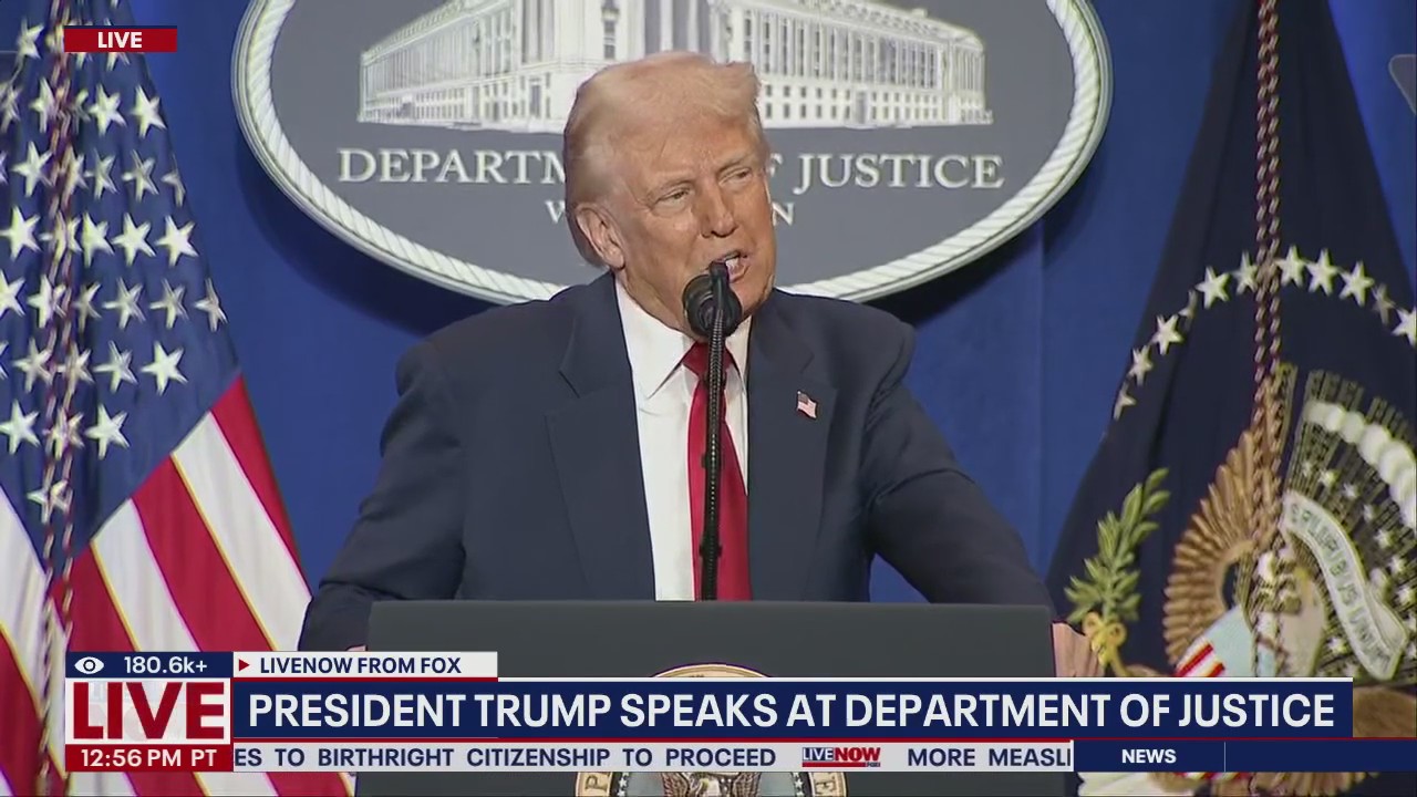 FULL: President Trump speech at the DOJ