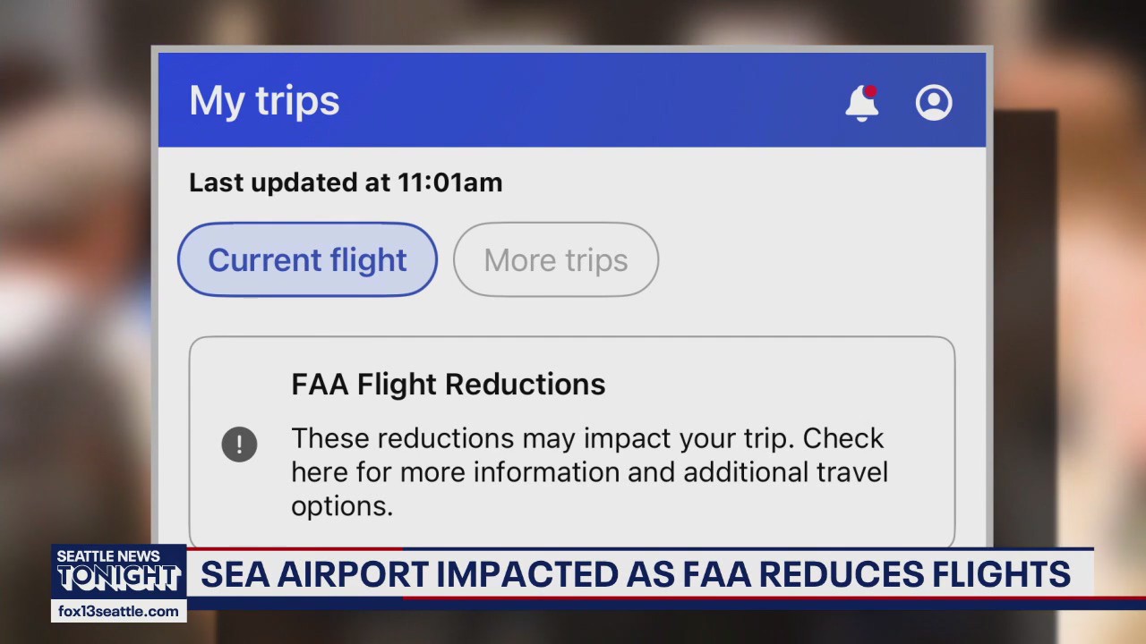 Government shutdown forces airlines to cancel flights at Sea-Tac Airport