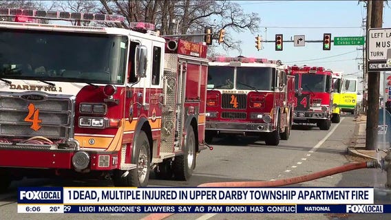 1 dead, dozens displaced in Delaware County apartment fire