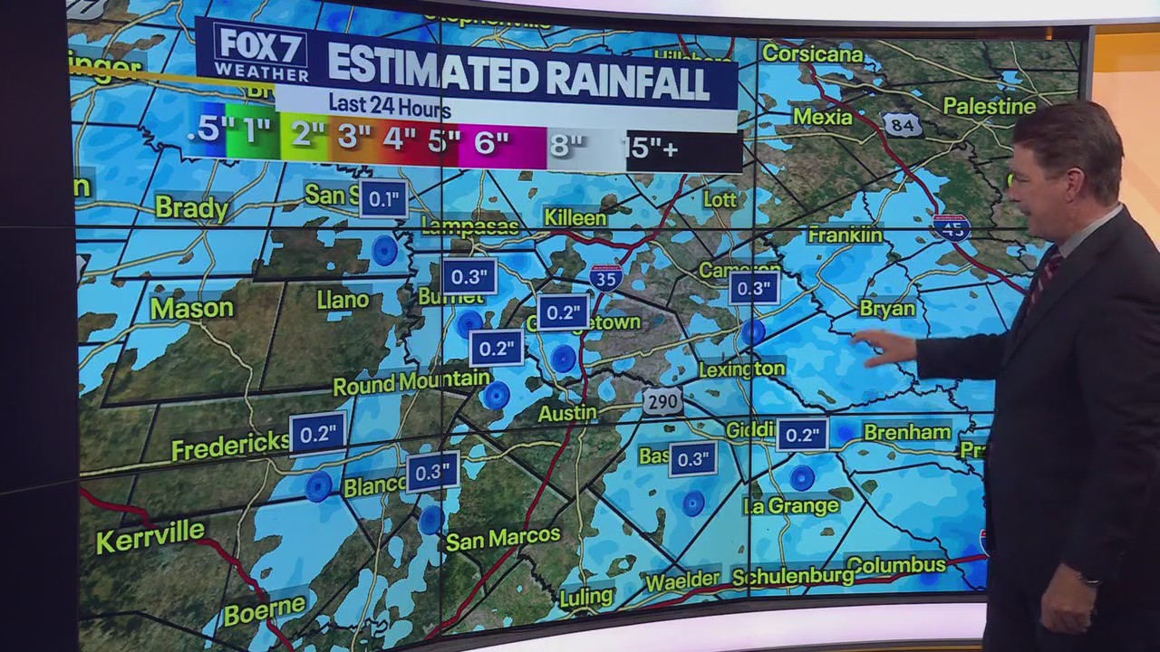 Austin weather: Rain clears, sunny days ahead