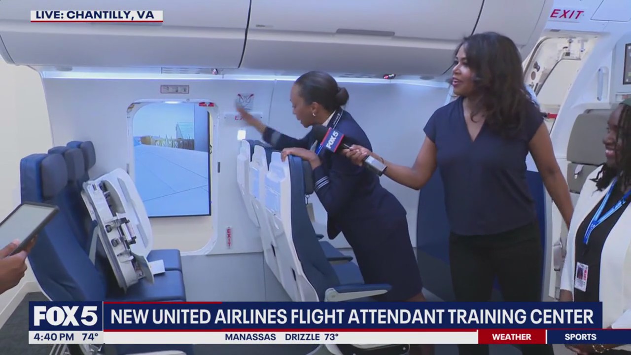 Inside look at new United Airlines flight attendant training