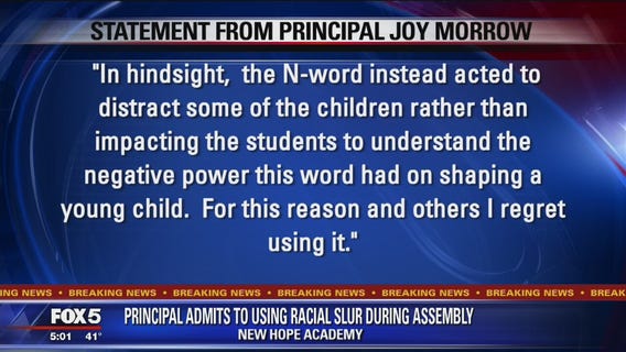 Maryland principal apologizes for saying n-word