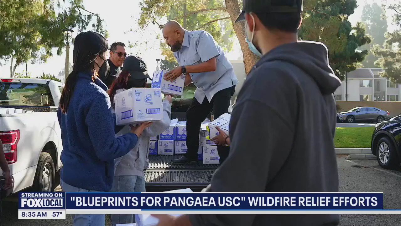 'Blueprints For Pangaea USC' wildfire relief efforts