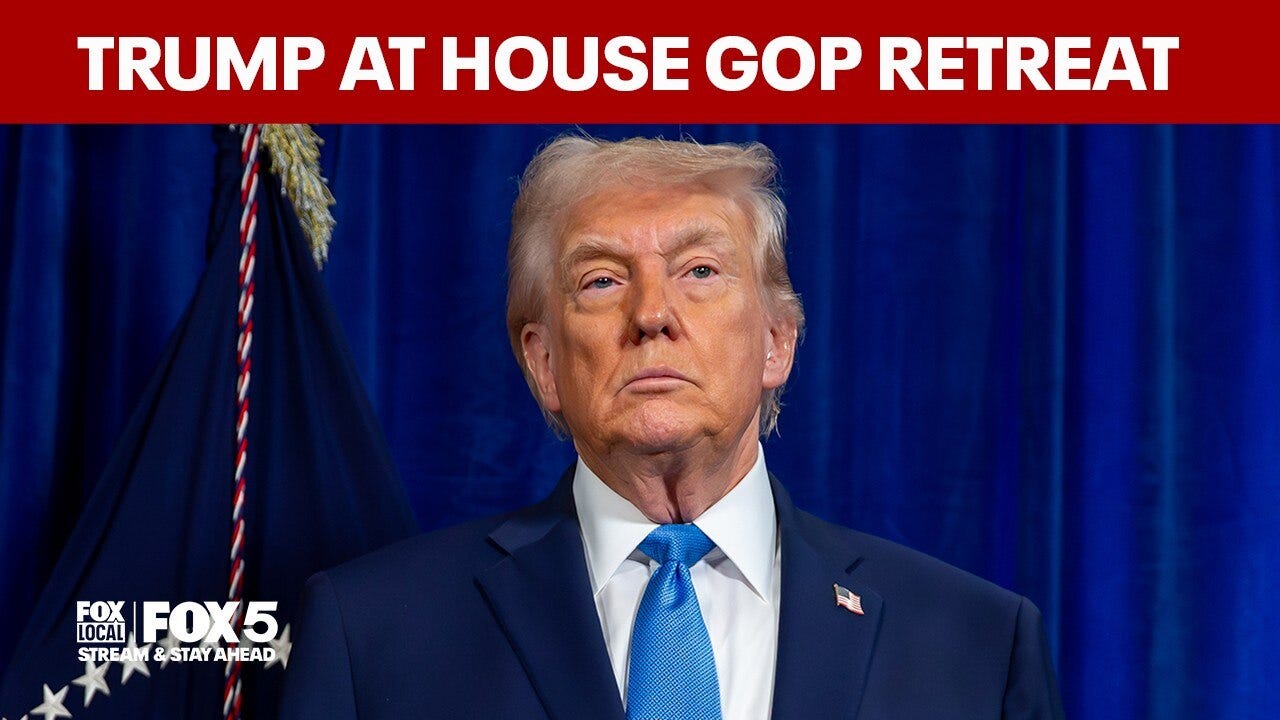 FULL VIDEO: President Trump gives remarks at the House GOP Retreat