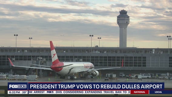 President Trump vows to rebuild Dulles Airport