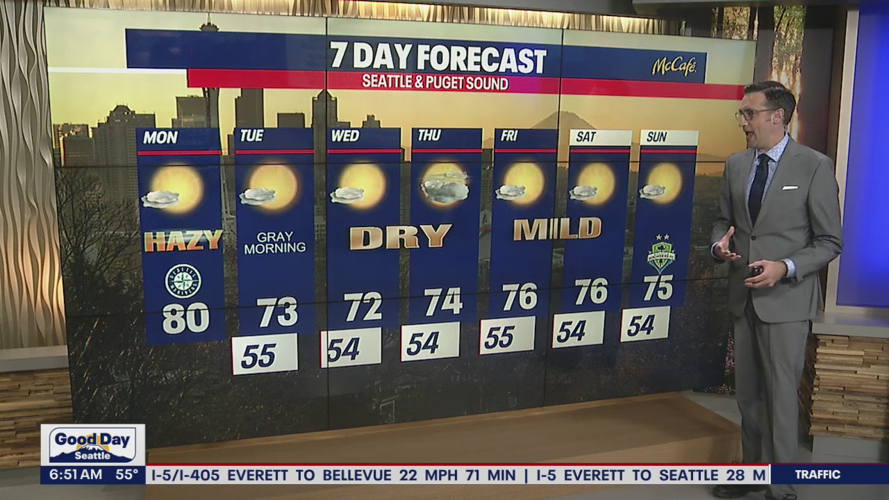 Unusual heat for October in Western Washington