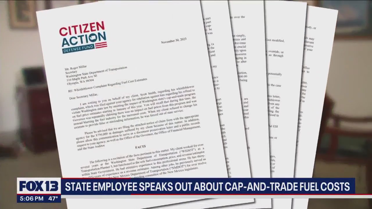 State employee speaks out about cap-and-trade fuel costs