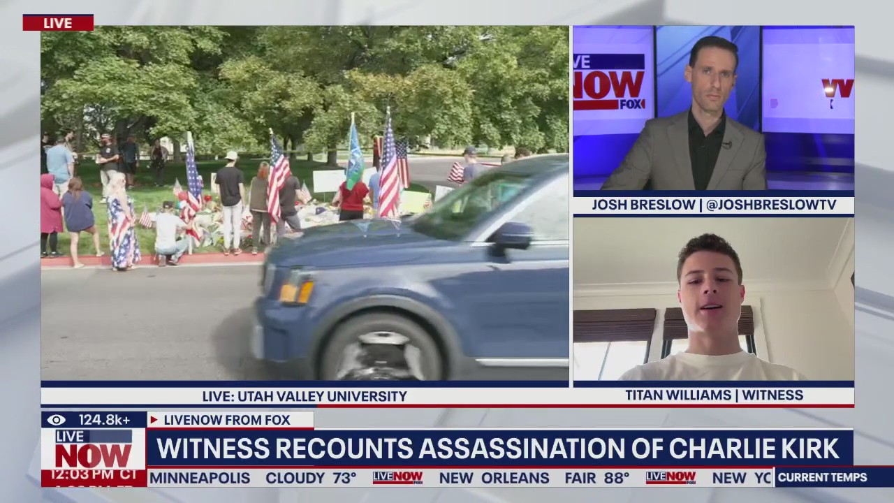 Witness recounts assassination of Charlie Kirk