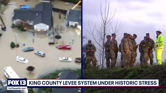 Gov. Ferguson warns flood threat remains as National Guard patrols King County levees