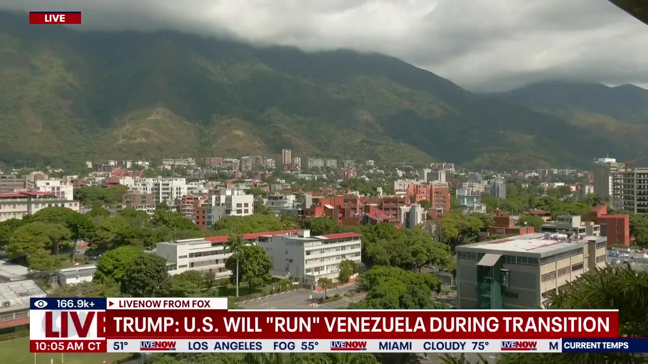 Trump: US will run Venezuela until transition of power