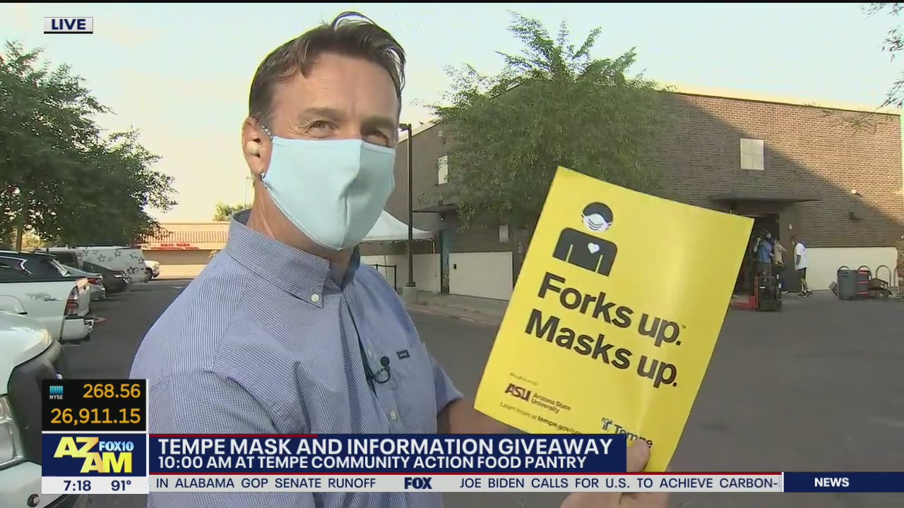 City of Tempe handing out free face masks