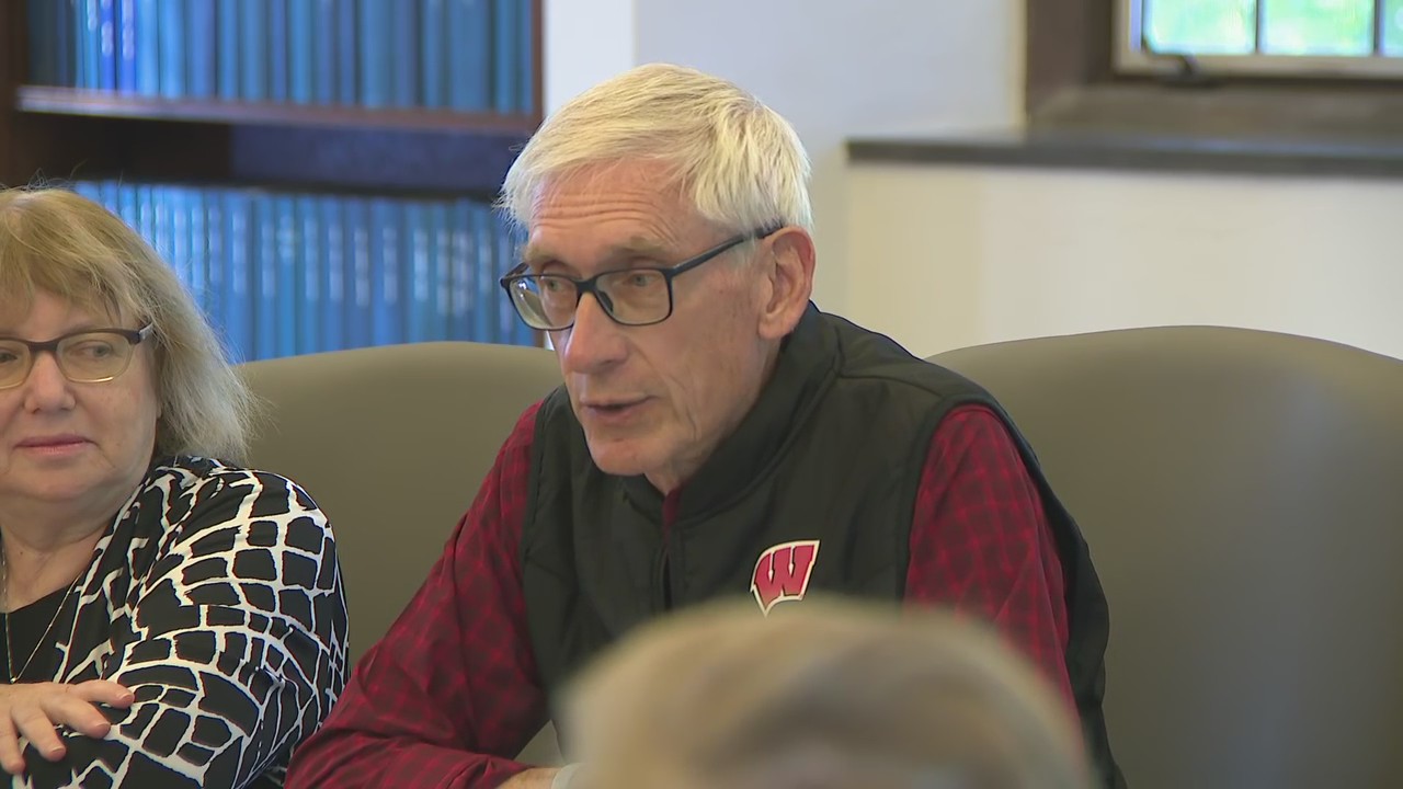 Gov. Evers visits UW-Milwaukee; roundtable talks with students