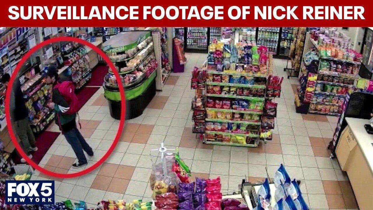 Surveillance footage shows Nick Reiner post his parents' deaths