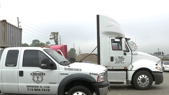 18-wheeler driver shot driving in Harris County