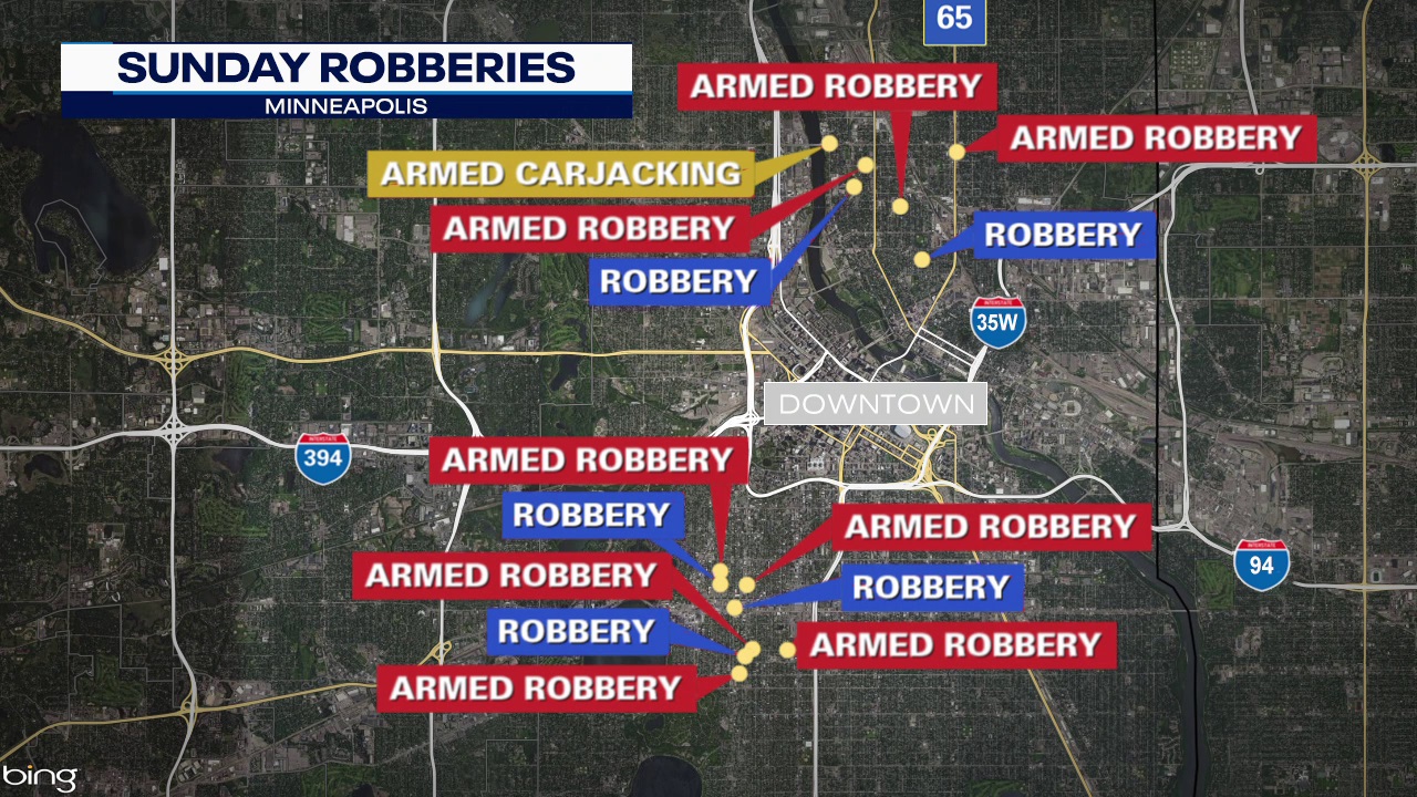 Minneapolis robbery spree: 3 teens arrested