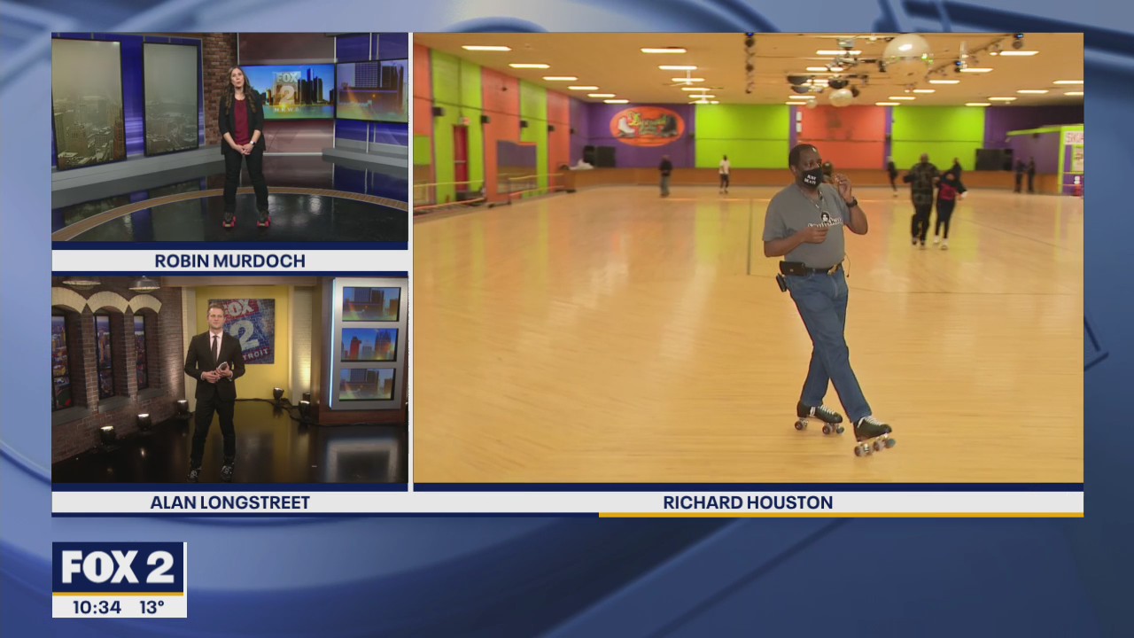 Rollerskating on a cold winter's day