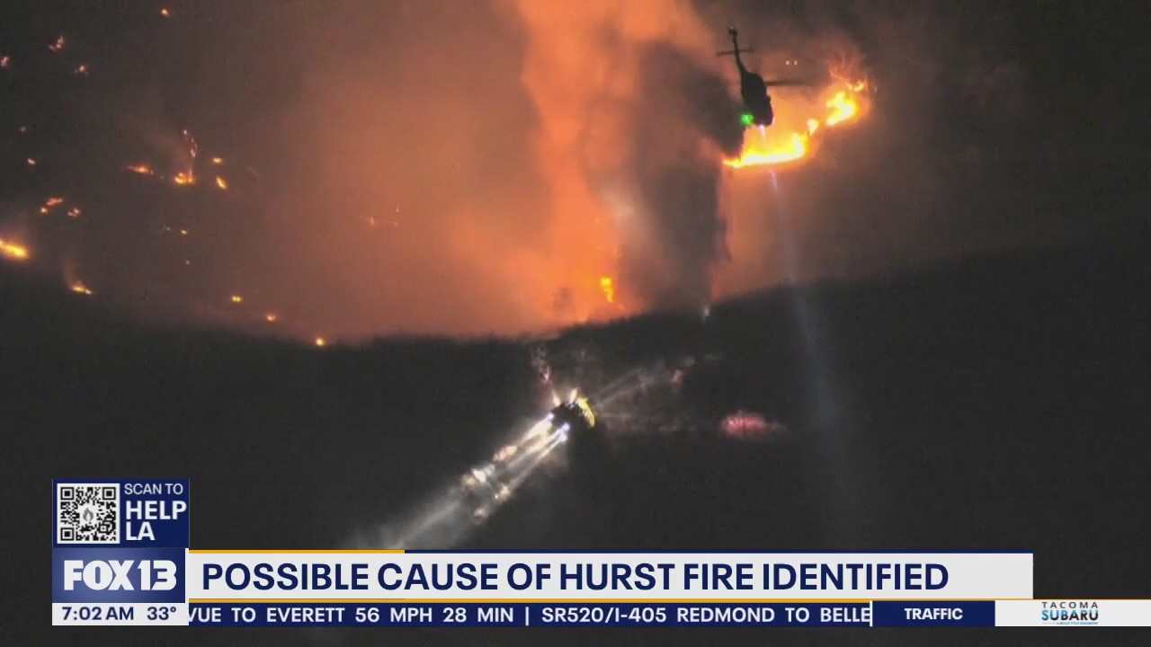 Possible cause of Hurst Fire in CA identified | FOX 13 Seattle